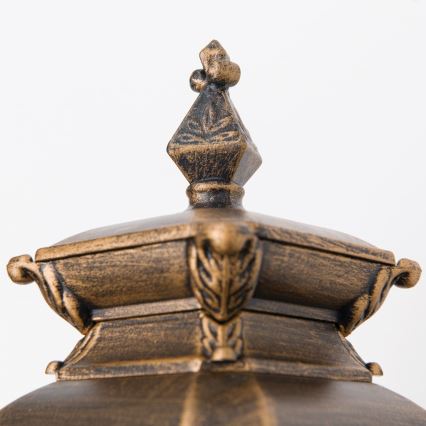 Zewnętrzna lampa ścienna AIKO 1xE27/60W/230V IP23, brąz/patyna