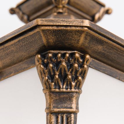 Zewnętrzna lampa ścienna AIKO 1xE27/60W/230V IP23, brąz/patyna