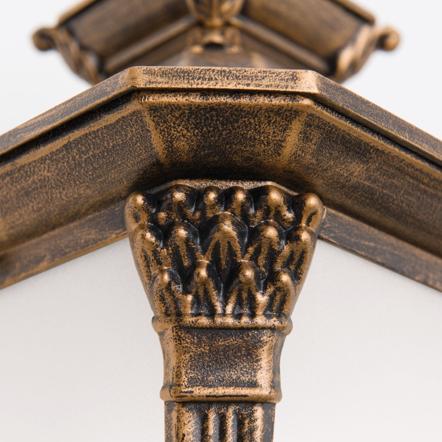 Zewnętrzna lampa ścienna AIKO 1xE27/60W/230V IP23, brąz/patyna