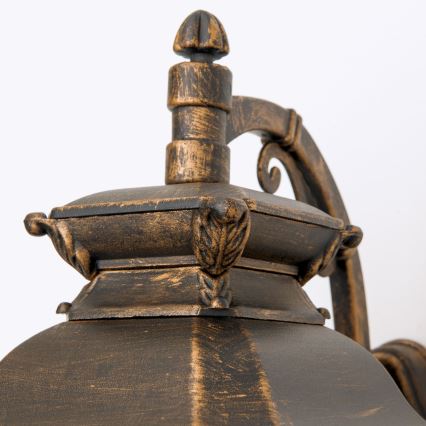 Kinkiet zewnętrzny AIKO 1xE27/60W/230V IP23 brąz/patyna