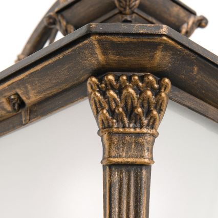 Kinkiet zewnętrzny AIKO 1xE27/60W/230V IP23 brąz/patyna