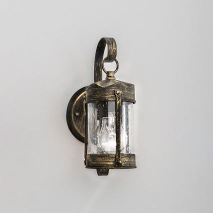 Zewnętrzny kinkiet TAVERNA 1xE27/60W/230V IP23 brąz/patina