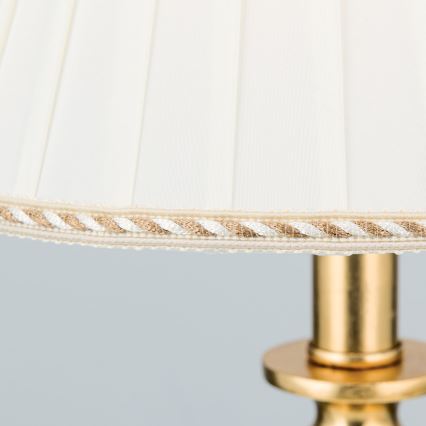 Lampa stołowa FONSA 1xE27/60W/230V 61 cm biały/złoty