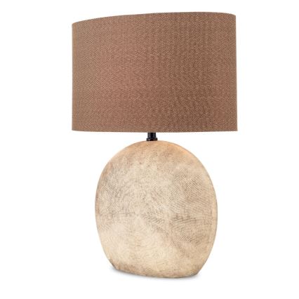 Lampa stołowa ETHNO 1xE27/60W/230V ceramika brązowy/beżowy