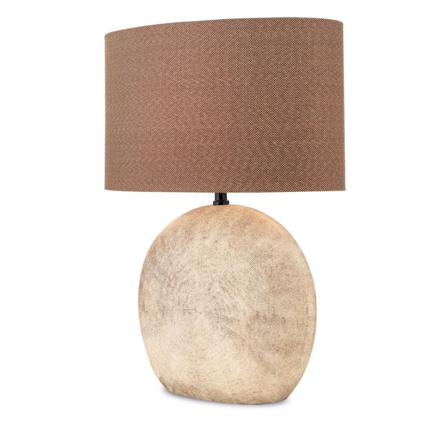 Lampa stołowa ETHNO 1xE27/60W/230V ceramika brązowy/beżowy