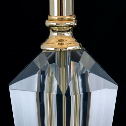Kryształowa lampa stołowa VERONIQUE 1xE27/60W/230V kremowy/przezroczysty