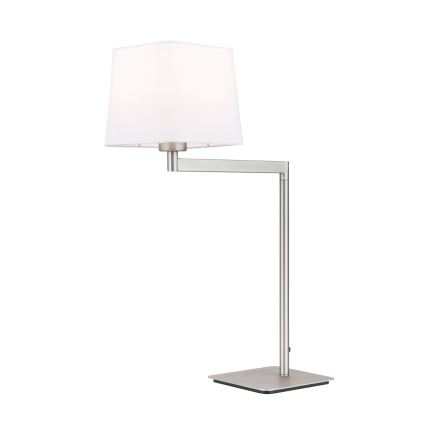 Lampa stołowa CARLTON 1xE27/40W/230V biały/matowy chrom