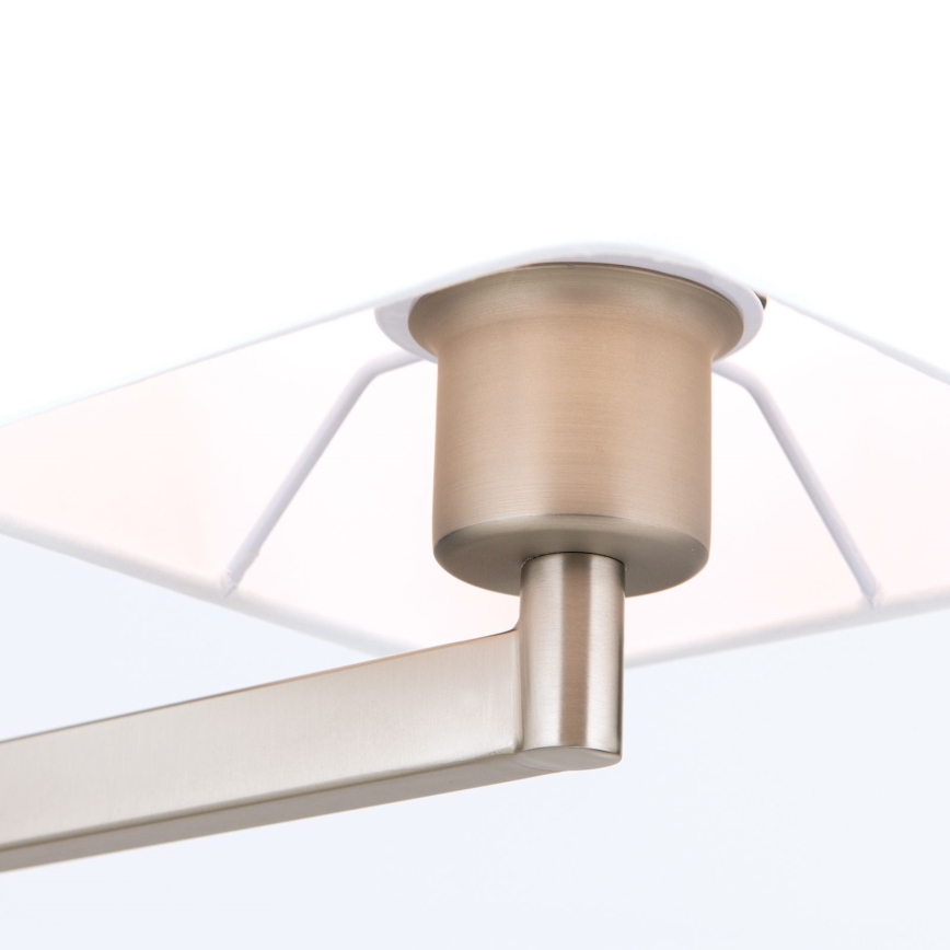 Lampa stołowa CARLTON 1xE27/40W/230V biały/matowy chrom