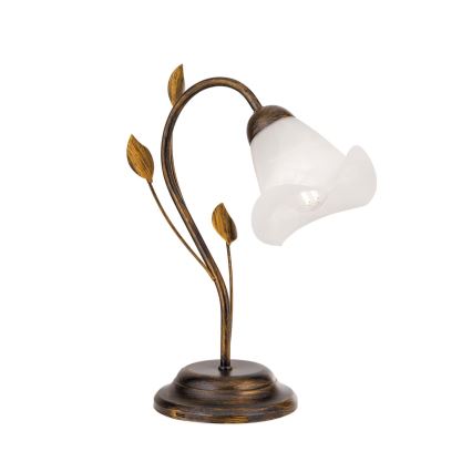 Lampa stołowa SISI 1xE14/40W/230V brąz/patyna
