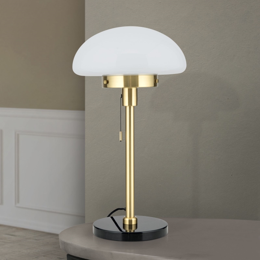 Lampa stołowa SPARTA 1xE27/40W/230V złoty/czarny