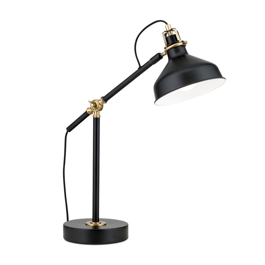 Lampa stołowa SCHILLER 1xE27/40W/230V czarny/brąz