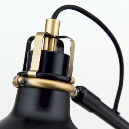 Lampa stołowa SCHILLER 1xE27/40W/230V czarny/brąz