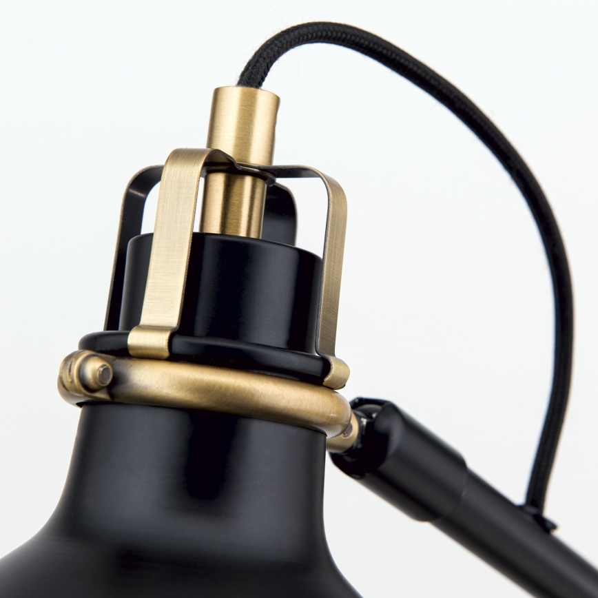 Lampa stołowa SCHILLER 1xE27/40W/230V czarny/brąz