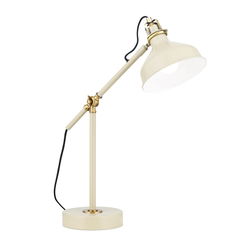 Lampa stołowa SCHILLER 1xE27/40W/230V kremowy/brąz