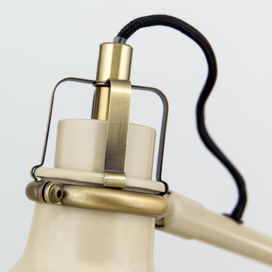 Lampa stołowa SCHILLER 1xE27/40W/230V kremowy/brąz