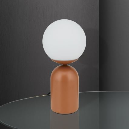 Lampa stołowa STANLEY 1xE14/25W/230V ceramika/brązowy