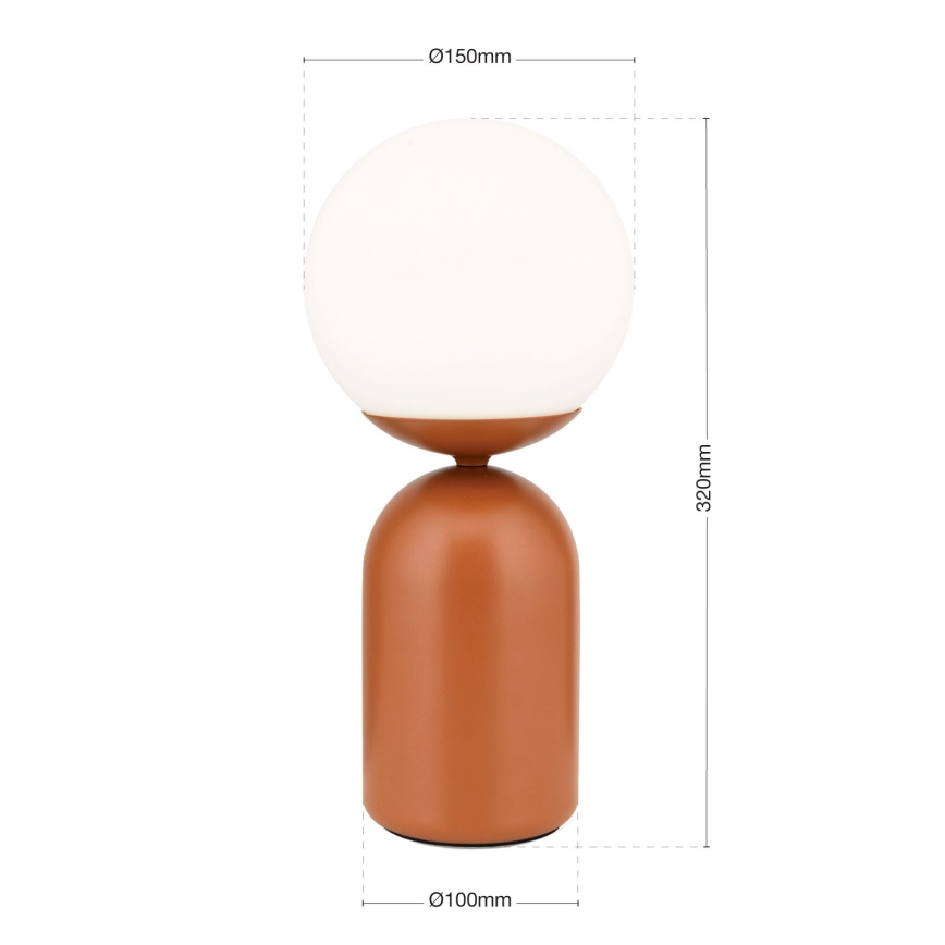 Lampa stołowa STANLEY 1xE14/25W/230V ceramika/brązowy