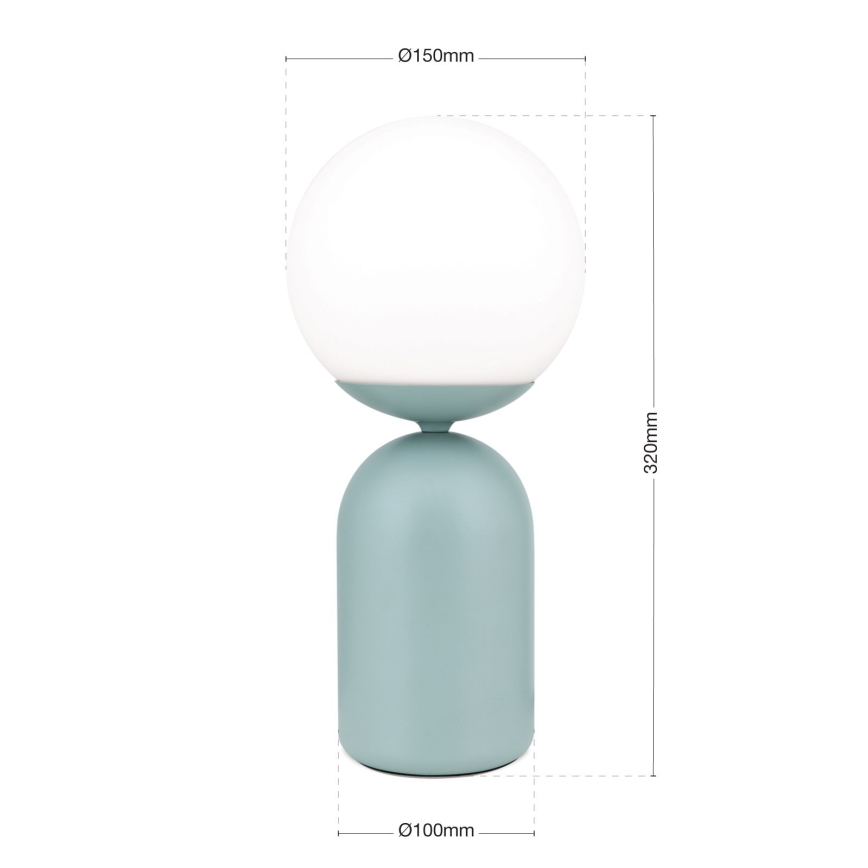 Lampa stołowa STANLEY 1xE14/25W/230V ceramika/miętowy