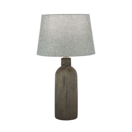 Lampa stołowa ORCHID 1xE27/40W/230V ceramika brązowy/szary
