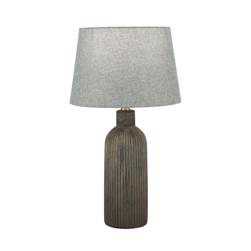 Lampa stołowa ORCHID 1xE27/40W/230V ceramika brązowy/szary