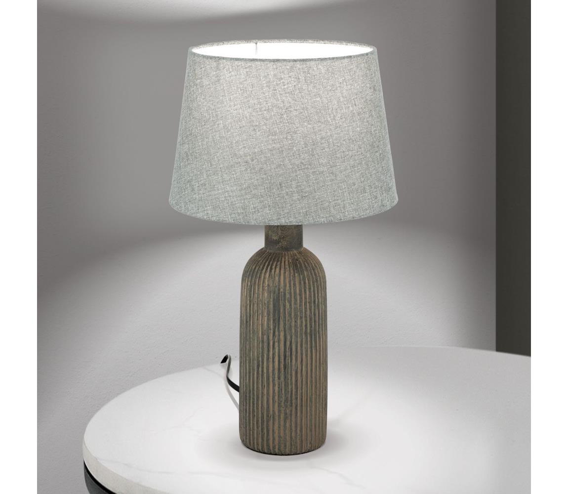 Orion LA 4-1226 - Lampa stołowa ORCHID 1xE27/40W/230V ceramika brązowy/szary