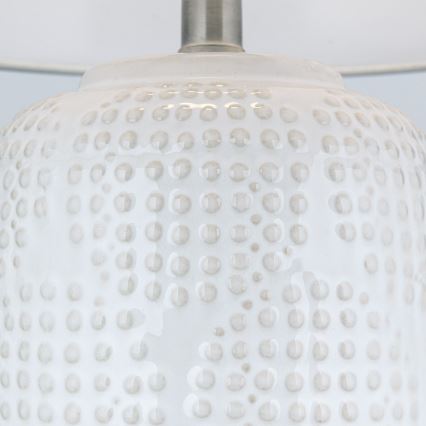 Lampa stołowa CORAL 1xE27/40W/230V ceramika/biały