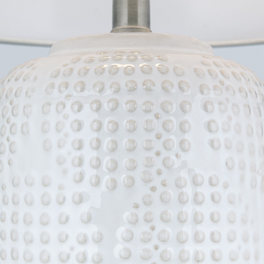 Lampa stołowa CORAL 1xE27/40W/230V ceramika/biały