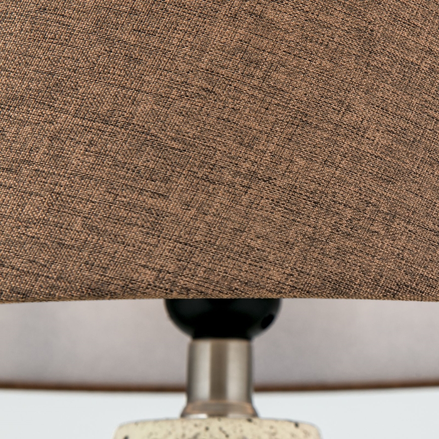 Lampa stołowa MASAI 1xE27/40W/230V ceramika brązowy/beżowy