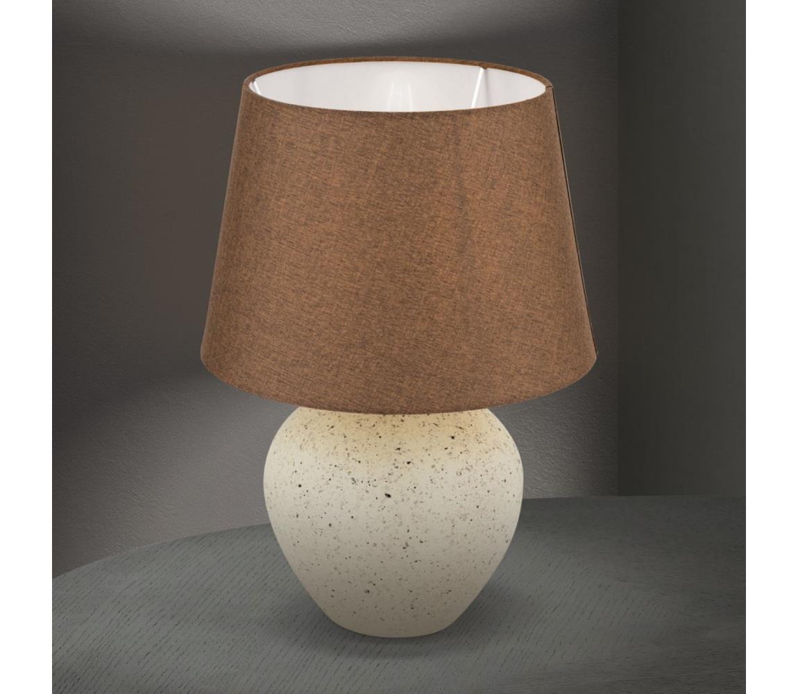 Orion LA 4-1228 - Lampa stołowa MASAI 1xE27/40W/230V ceramika brązowy/beżowy