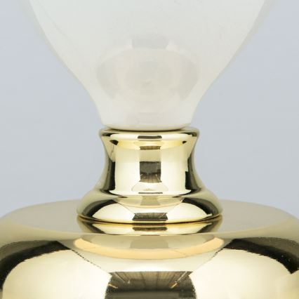 Lampa stołowa OVUM 1xE27/40W/230V 48 cm ceramika biały/złoty