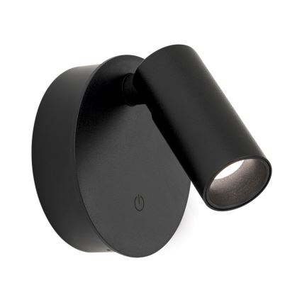 LED ściemnialny ładowalny dotykowy kinkiet punktowy LUXY LED/1W/5V 2200 mAh 2700/3000/4000K czarny