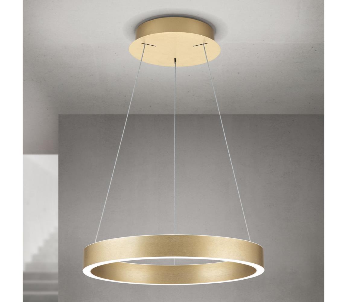 Orion - Lampa LED ściemnialna wisząca na lince KOLK LED/40W/230V 2700/3000/4000K Ø 40 cm złota