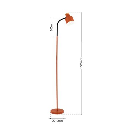 Lampa stojąca GILI 1xE27/40W/230V ceglana