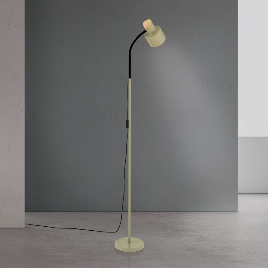 Lampa stojąca GILI 1xE27/40W/230V zielona