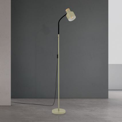 Lampa stojąca GILI 1xE27/40W/230V zielona