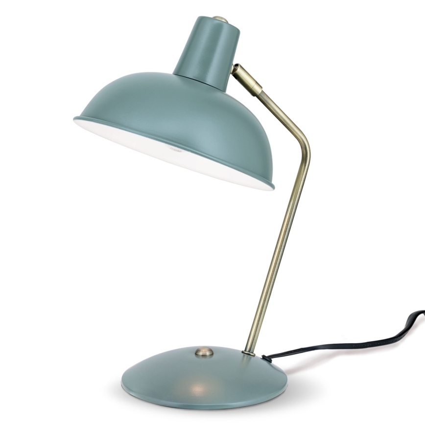Lampa stołowa FEDRA 1xE14/40W/230V miętowa/mosiężna