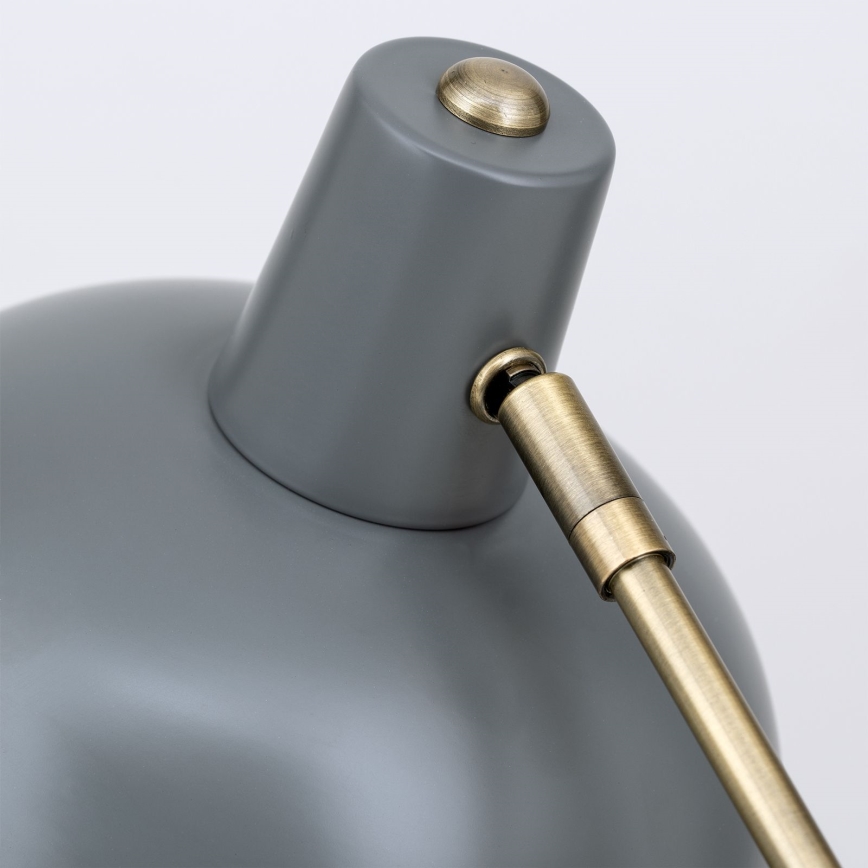 Lampka stołowa FEDRA 1xE14/40W/230V szara/mosiądz