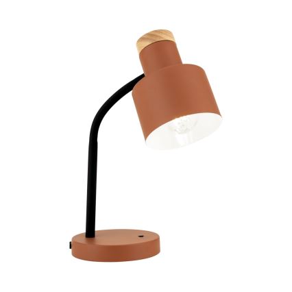 Lampa stołowa GILI 1xE27/40W/230V ceglasta