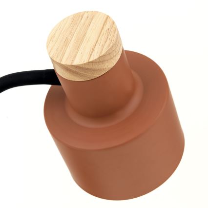 Lampa stołowa GILI 1xE27/40W/230V ceglasta