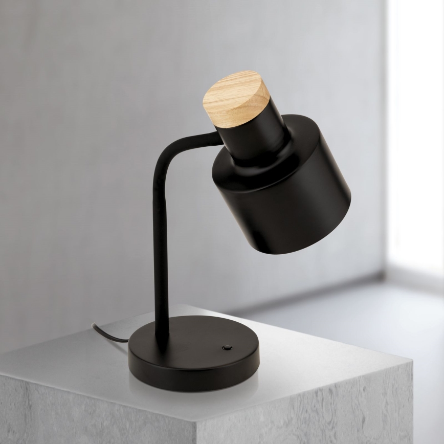 Lampa stołowa GILI 1xE27/40W/230V czarna
