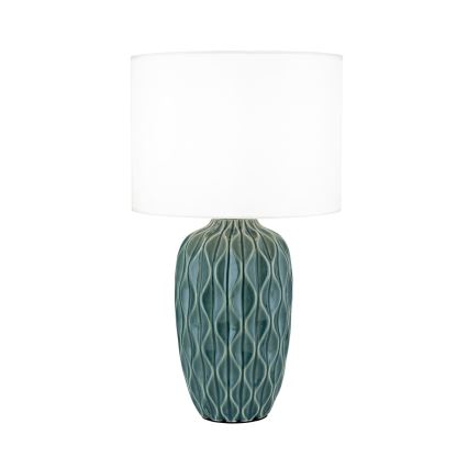 Lampa stołowa TORTUGA 1xE27/40W/230V zielona/biała