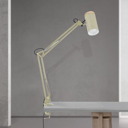 Lampka biurkowa z klipsem GILI 1xE27/40W/230V zielona