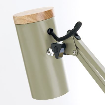 Lampka biurkowa z klipsem GILI 1xE27/40W/230V zielona