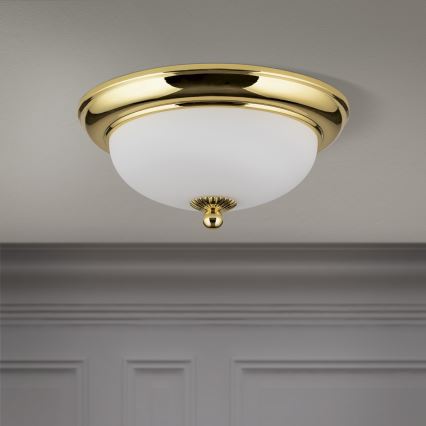 Lampa sufitowa EMPIRA 2xE14/40W/230V Ø 26,5 cm złota