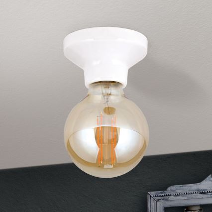 Lampa sufitowa FROST 1xE27/60W/230V biała