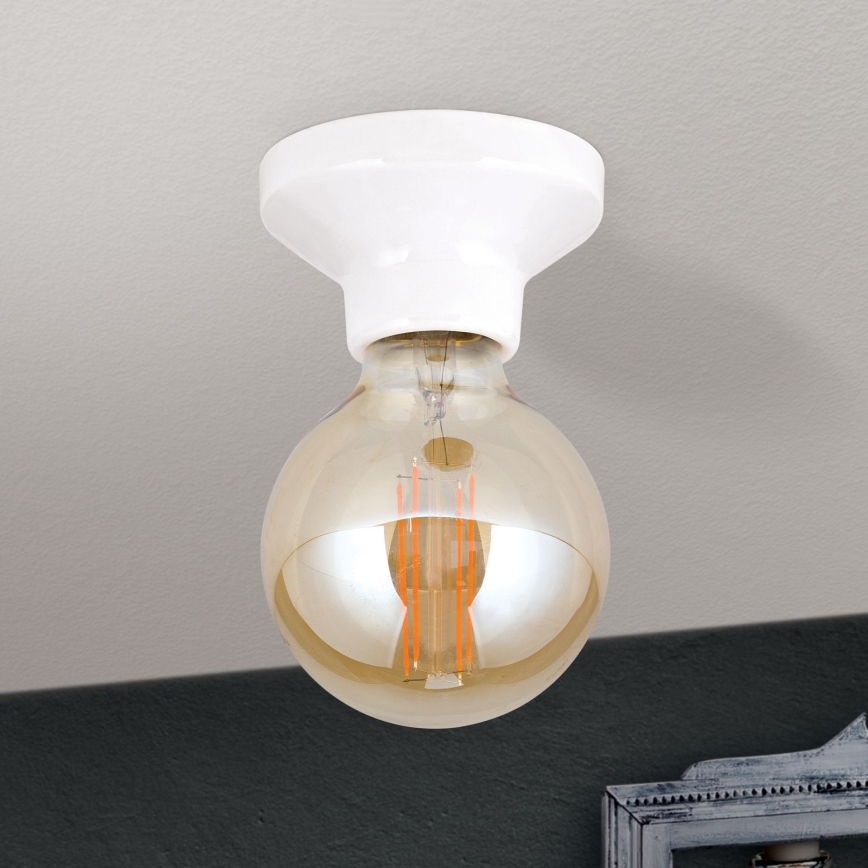 Lampa sufitowa FROST 1xE27/60W/230V biała