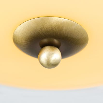 Lampa sufitowa LANDHAUS 3xE27/60W/230V Ø 35 cm brązowy/beżowy/niebieski