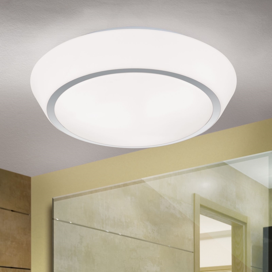 Oprawa sufitowa do łazienki TENA 3xE27/60W/230V śr. 38 cm IP44 biała