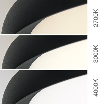 Oprawa sufitowa LED KANT LED/30W/230V 2700/3000/4000K śr. 40 cm czarna