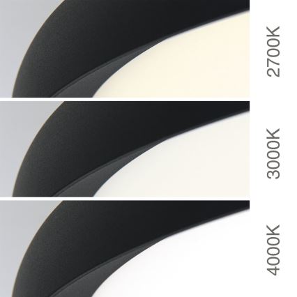 LED oprawa sufitowa KANT LED/50W/230V 2700/3000/4000K śr. 60 cm czarna